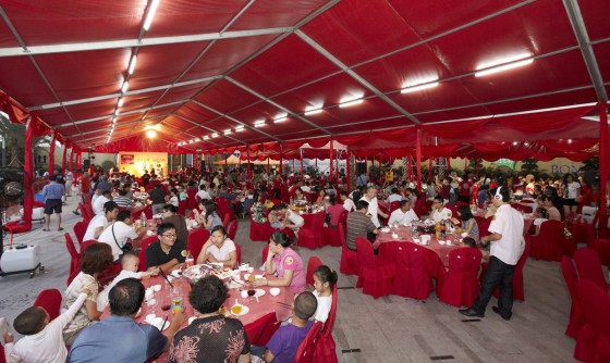 江苏省婚庆帐篷厂家 婚宴大棚价格 定做6米红色篷房