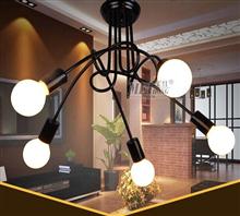 美红美式简约客厅LED吸顶灯现代创意餐厅灯北欧卧室书