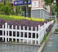公园小路彩色塑钢pvc草坪防护栏