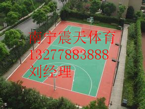 灵川篮球场硅PU材料厂家直销