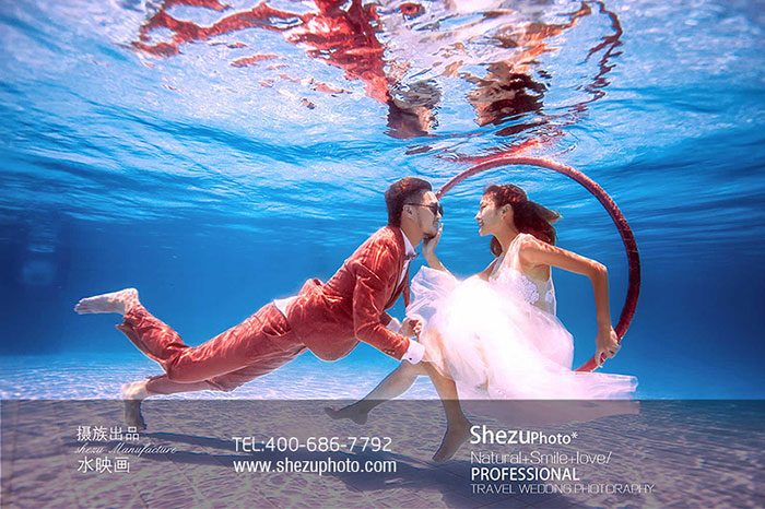 水下婚纱照是怎么拍的