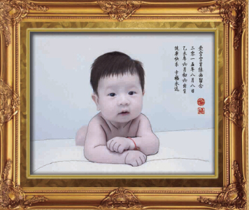 广州海珠区南燕路婴儿胎毛画制作