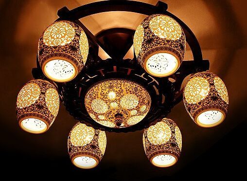 陶瓷灯具,定做陶瓷灯具,艺术陶瓷灯具