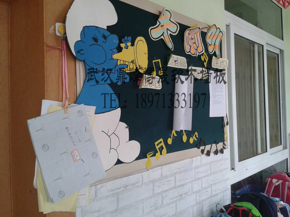 宜昌幼儿园专用软木校园专用教学板黑白板