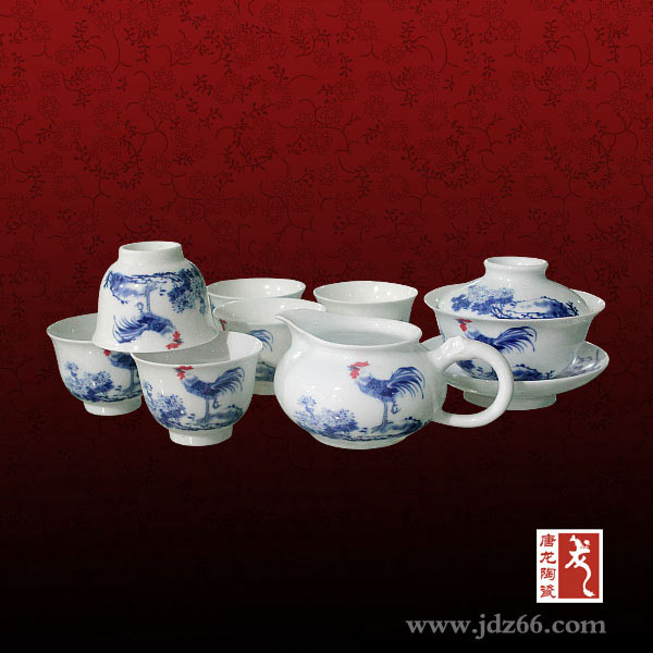 陶瓷礼品茶具定做  景德镇手绘茶具