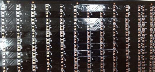 3528双排灰板LED软灯条线路板