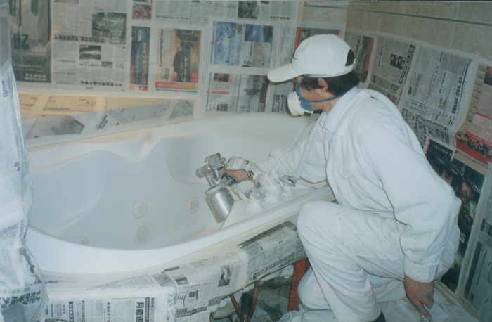 上海亚克力浴缸裂缝修补 浴缸翻新