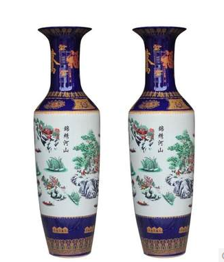 西安开业陶瓷大花瓶、树脂大摆件供应