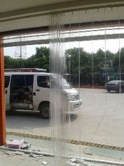 天津折叠式洗车房防水透明门帘,透明门帘行业