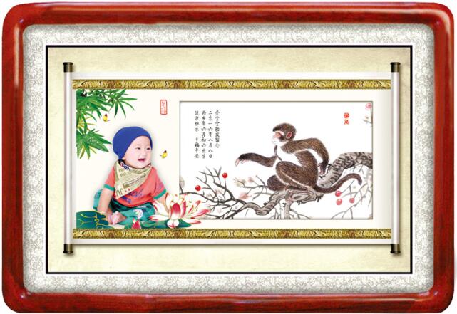 广州越秀区教育南婴儿胎毛画制作