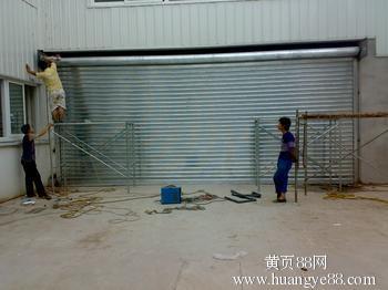 上海厂房抗风卷帘门 钢制防火门生产安装 道闸定做