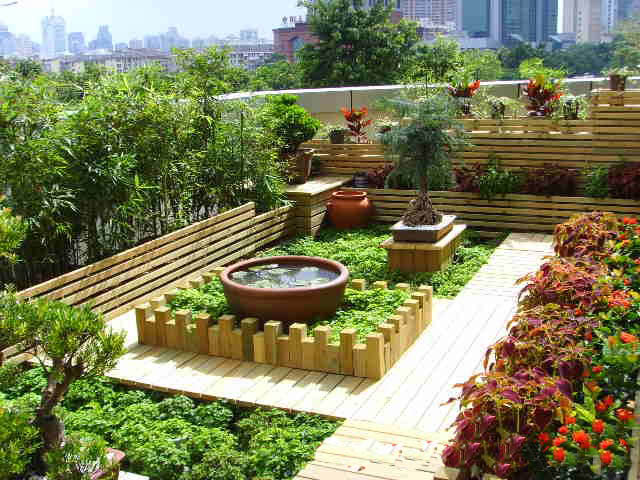 屋顶绿化轻型屋顶花园建造