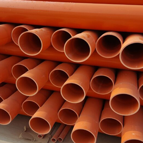 山东批发橘红色高压电缆保护管 地埋专用电缆保护管