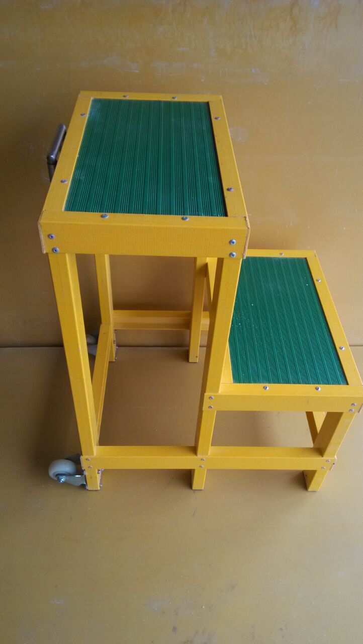 电工高低凳/绝缘高低凳玻璃钢双层凳
