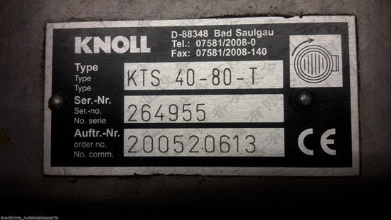 KTS25-60-T螺杆泵KNOLL科诺机床8mpa高压泵