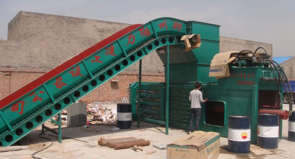 甘肃兰州废纸板打包机协力JDY140废纸壳打包机