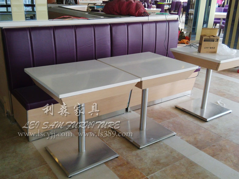 南山咖啡厅桌椅 西餐厅餐桌 奶茶店餐桌椅组合沙发卡座