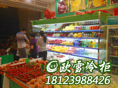 上海5米长水果保鲜柜多少钱?欧雪冷柜