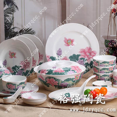 陶瓷餐具图片 青花陶瓷餐具 颜色釉餐具设计