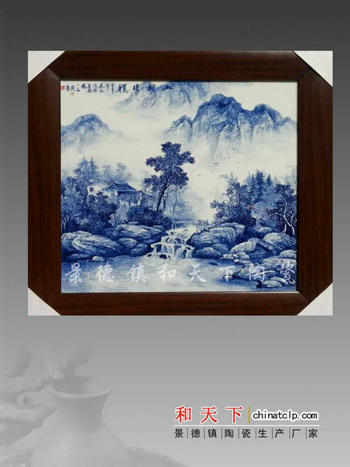 供应江西陶瓷瓷板画陶瓷礼品瓷板画 新年礼品瓷板画 手绘瓷板画