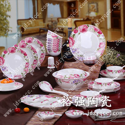 陶瓷餐具厂家 青花陶瓷餐具 颜色釉餐具设计