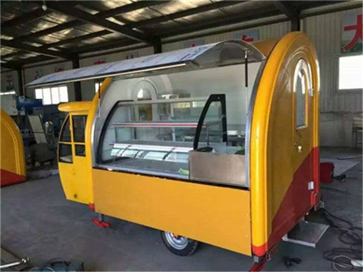 厂家专业定制玻璃钢餐车  早餐车  多功能餐车 流动餐车
