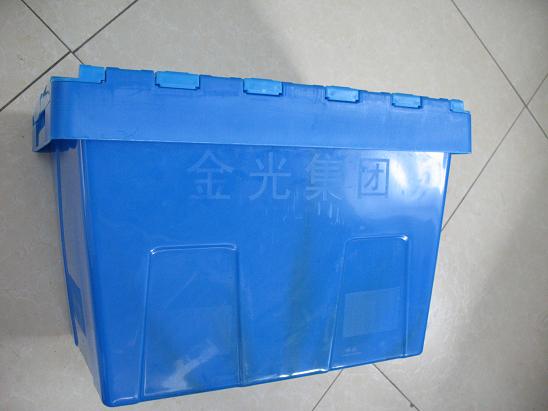 上海医药行业斜插式物流周转箱带盖560