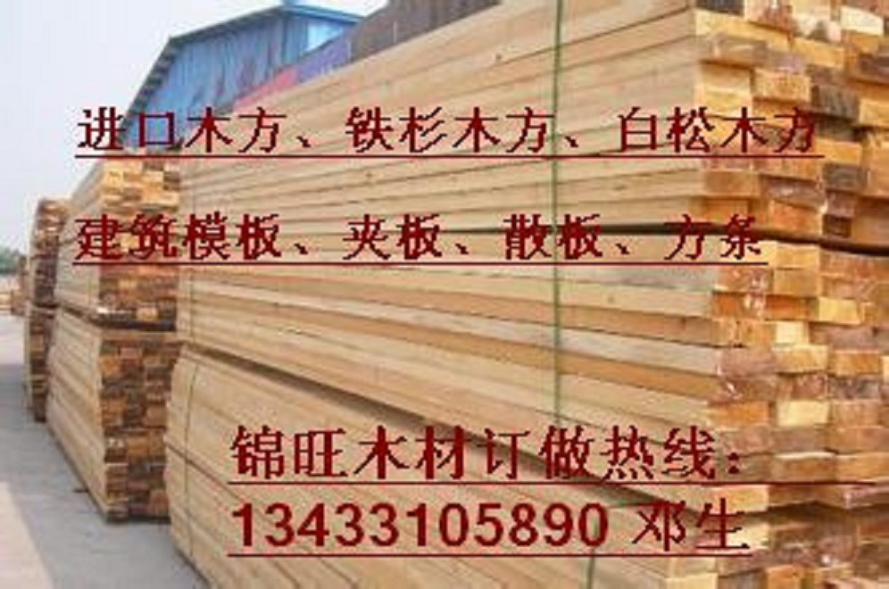 阳江铁杉木方销售公司,阳江销售各种进口建筑木方