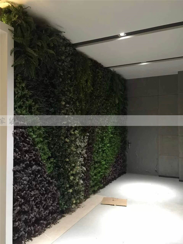 北京哪里定做室内仿真植物背景墙装饰假绿植墙定做