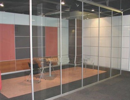 大兴区安装办公室玻璃隔断 隔断墙logo墙制作安装
