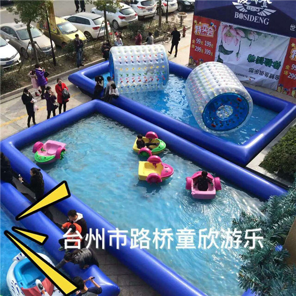 浙江金华大型充气泳池价格儿童充气玩沙池戏水池厂家