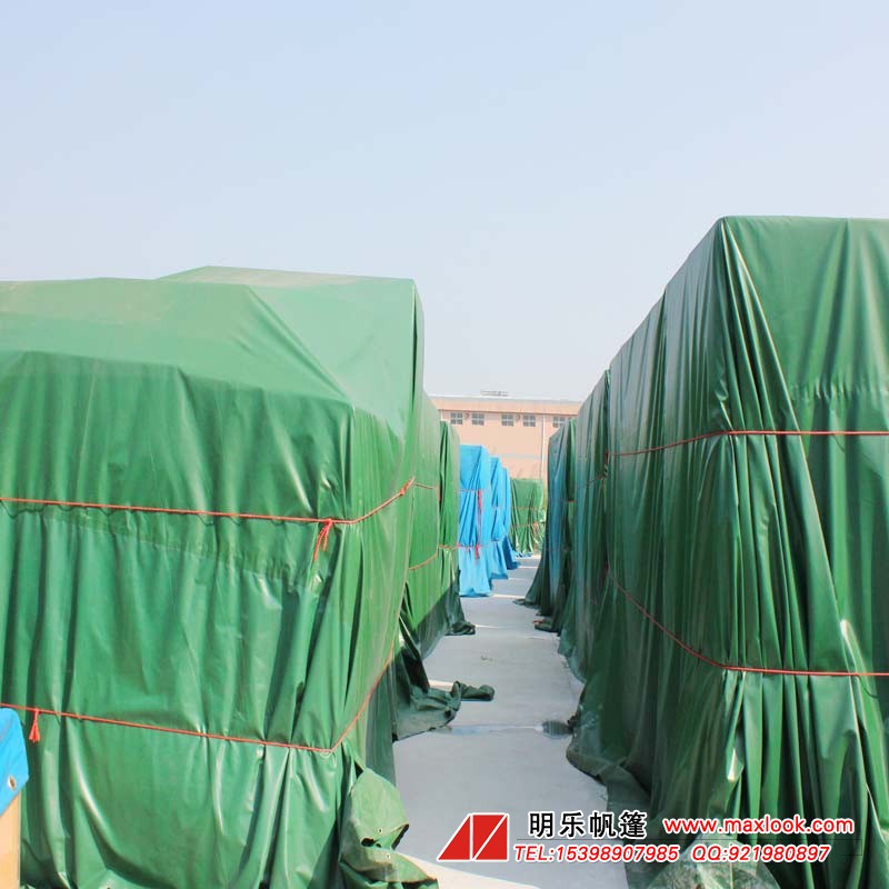 推拉帐篷 PVC防水帆布 加工刀刮布 绿色帆布厂家