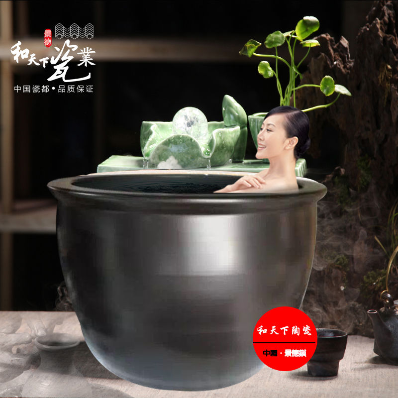 日式澡堂陶瓷洗浴澡大缸生产上海极乐汤陶瓷洗浴大缸的厂家颜色釉