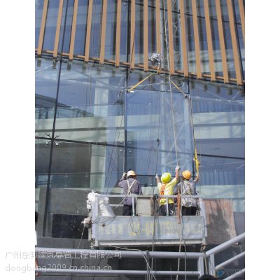 深圳大厦维修玻璃幕墙专业超长超大玻璃安装更换