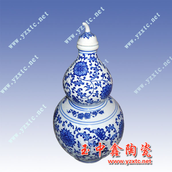 陶瓷酒缸,供应景德镇青花陶瓷酒坛,定做陶瓷酒瓶