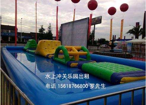上海苏州水上冲关设备出租/水上滑梯/水上乐园租赁服务周到水上滚筒