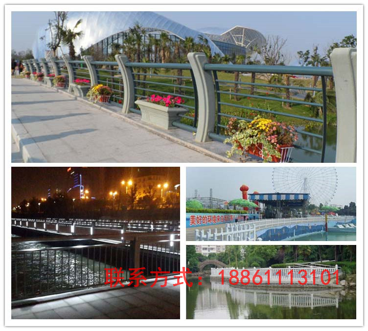 上海不锈钢景观灯光护栏 亮化护栏 河道灯光防护栏