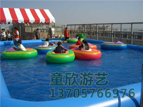 浙江宁波大型充气游泳池户外儿童戏水池定做水上冲关设备批发厂家