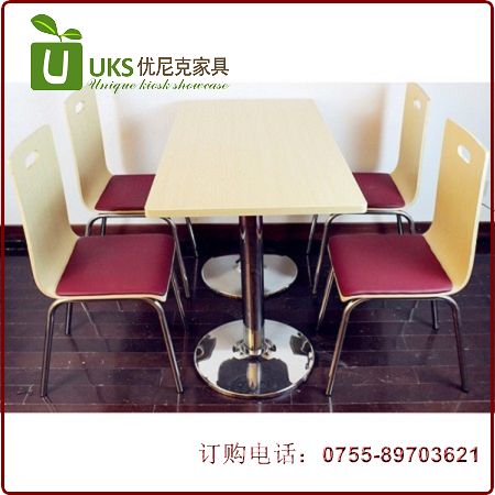 现货快餐桌椅供应商供应优质服务 高档时尚餐厅桌椅供应商