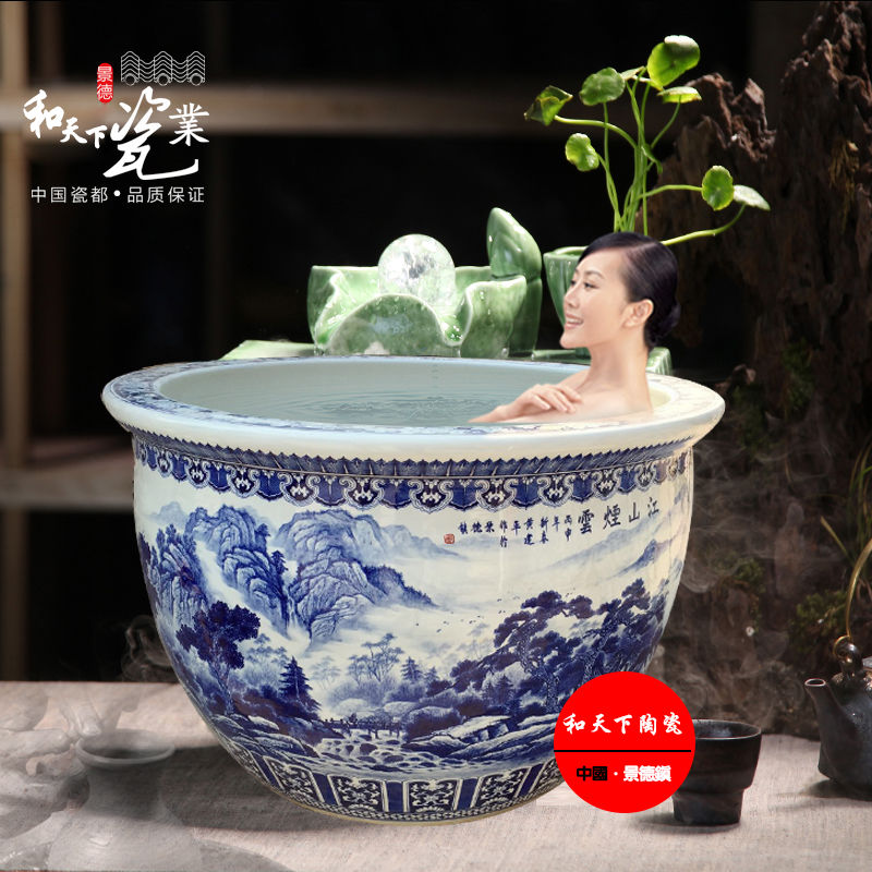 日本极乐汤洗浴大缸 景德镇大缸厂家 上海极乐汤洗浴泡澡大缸
