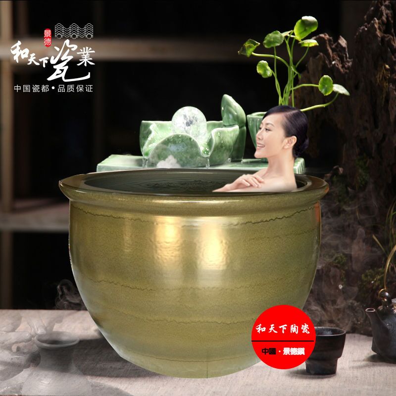 日本极乐汤洗浴大缸 景德镇大缸厂家 上海极乐汤洗浴泡澡大缸