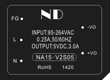 输出5V3A工业AC-DC电源模块