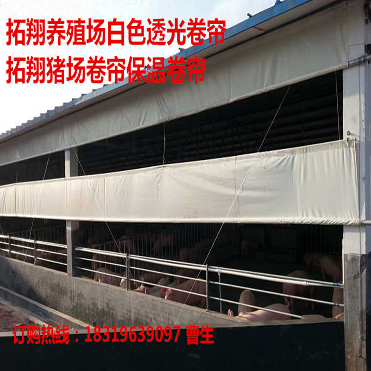   烟台猪舍卷帘厂家 养殖场专用围布PVC 青岛羊舍牛棚防水围布
