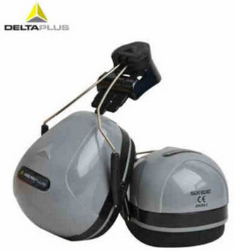 代尔塔103014安全帽耳罩 F1马尼库尔防护耳罩 工地防噪音耳罩