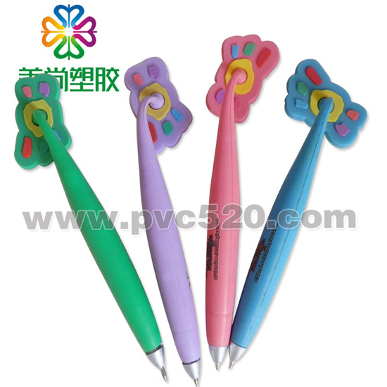 磁性笔 橡胶笔 PVC圆珠笔 卡通PVC软胶笔