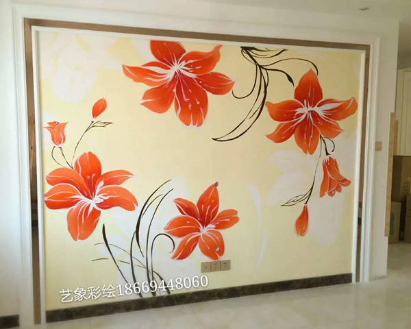 济南墙体彩绘:手绘墙壁画丙烯颜料的特性