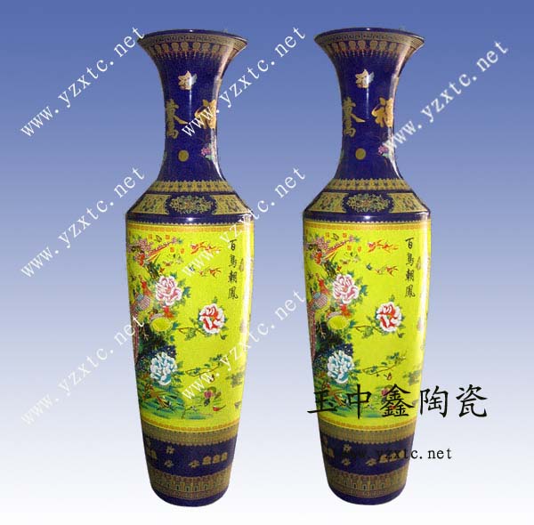 陶瓷花瓶定制厂家 手绘花瓶 公司酒店开业大花瓶