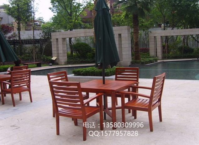 户外野餐桌椅,公园休闲桌椅,园林实木桌椅