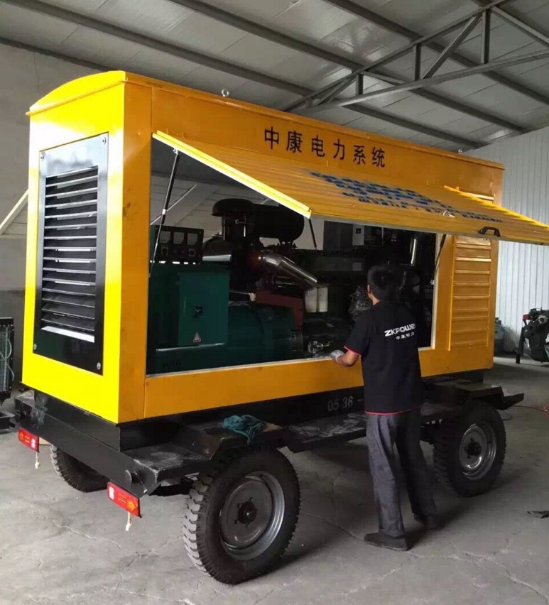移动拖车型柴油发电机组潍坊系列50kw