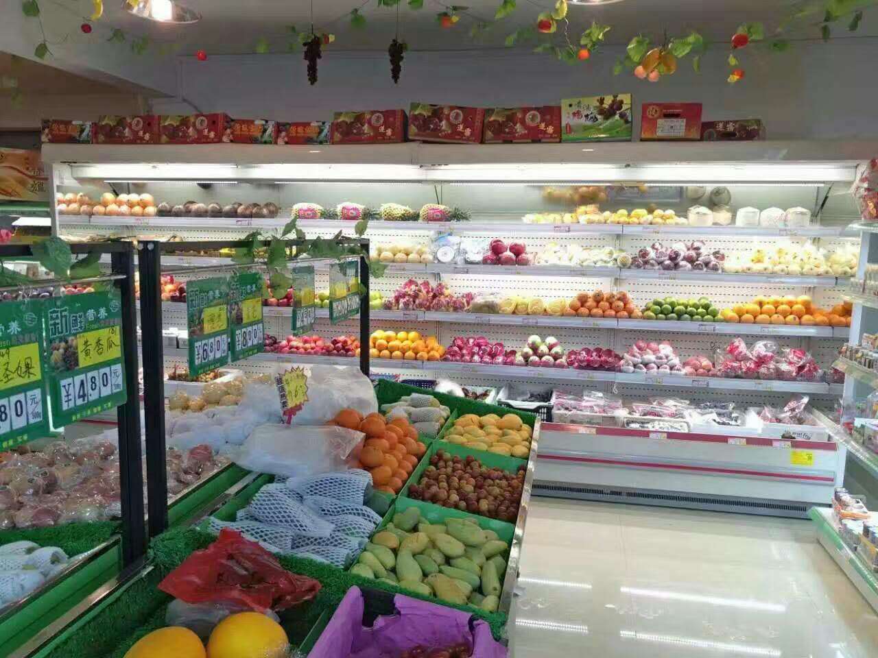 厂家直销 超市蔬菜水果风幕柜保鲜柜立风柜冷藏柜冷藏展示柜风冷